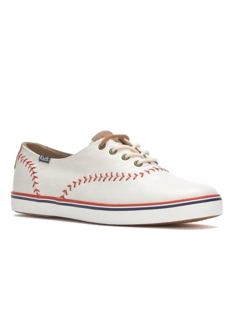 Keds Women's Champion Pennant Leather Lace Up Sneakers 8.5 NEW - Picture 3 of 3